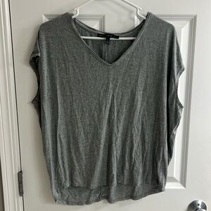 White House Black Market Gray Top - Size Large